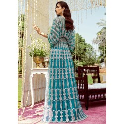 Dark Turquoise Snowflake Kaftan Dark Turquoise Snowflake Kaftan