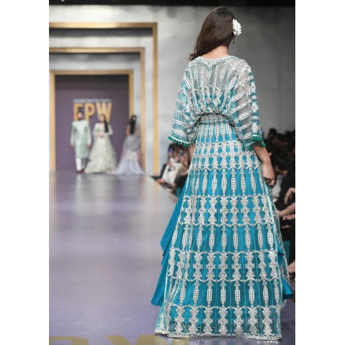 Dark Turquoise Snowflake Kaftan Dark Turquoise Snowflake Kaftan