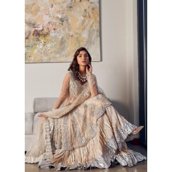 Nude Snowflake Peplum and Sharara