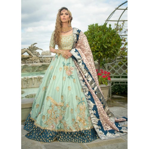 Magic Mint Snowflake Lehenga