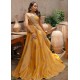Mustard Snowflake Lehenga
