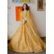 Mustard Snowflake Lehenga