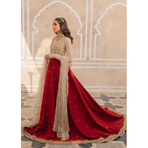 Carmine Snowflake Lehenga Carmine Snowflake Lehenga