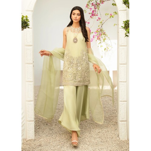 Pale Spring Bud Snowflake Party Wear