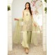 Pale Spring Bud Snowflake Party Wear