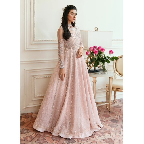 Powder Pink Snowflake Pishwas
