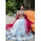 Deep Carmine Snowflake Lehenga