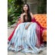 Deep Carmine Snowflake Lehenga