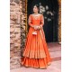 Pantone Orange Snowflake Pishwas
