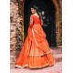 Pantone Orange Snowflake Pishwas