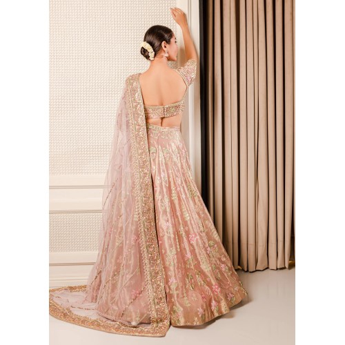 Baby Pink Snowflake Lehenga Baby Pink Snowflake Lehenga