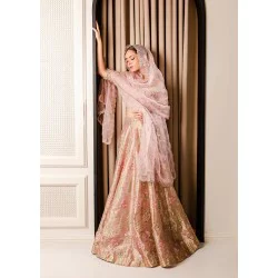 Tea Rose Snowflake Lehenga