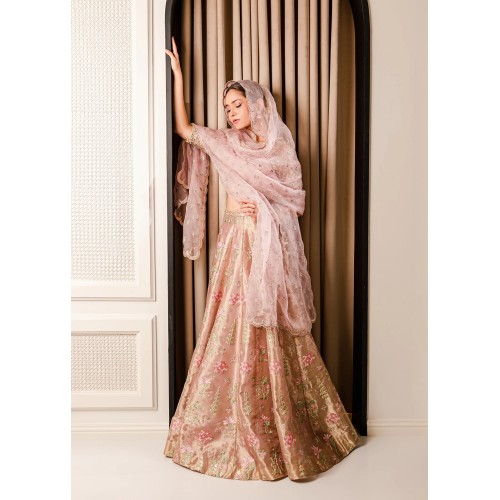 Tea Rose Snowflake Lehenga Tea Rose Snowflake Lehenga