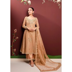 Apricot Snowflake Party Wear