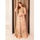 Apricot Snowflake Pishwas and Lehenga