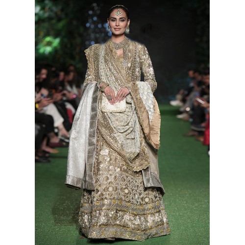 Dark Champagne Magnolia Lehenga Dark Champagne Magnolia Lehenga