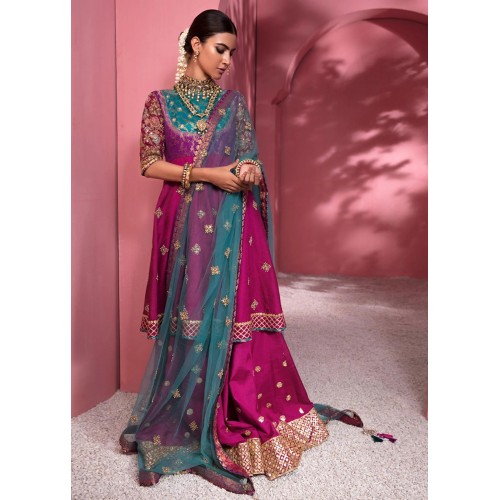 Magenta Dye Magnolia Lehenga Magenta Dye Magnolia Lehenga