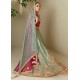 Turquoise Green Magnolia Lehenga