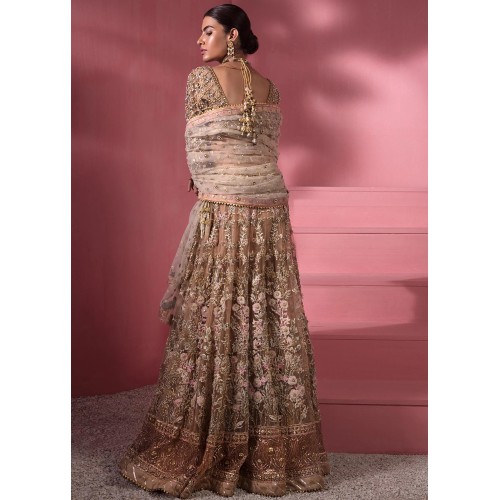 Tan Nude Magnolia Choli Lehenga Tan Nude Magnolia Choli Lehenga