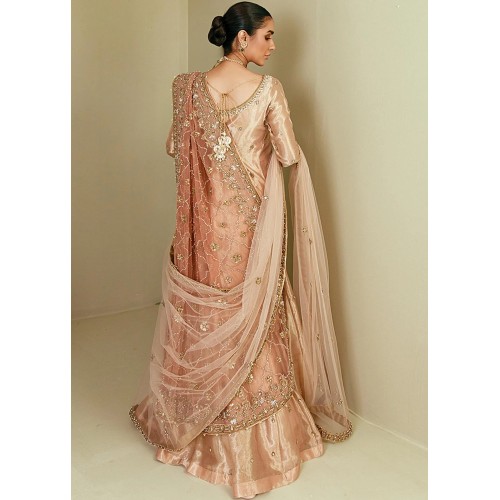 Dark Salmon Magnolia Sharara