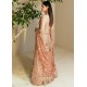 Dark Salmon Magnolia Lehenga Dark Salmon Magnolia Lehenga