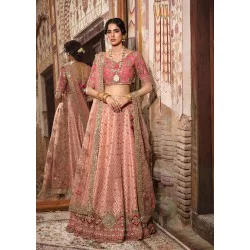 Light Salmon Pink Magnolia Choli Lehenga