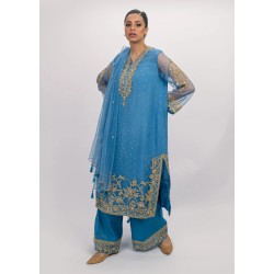 NCS Blue Magnolia Trousers Suit