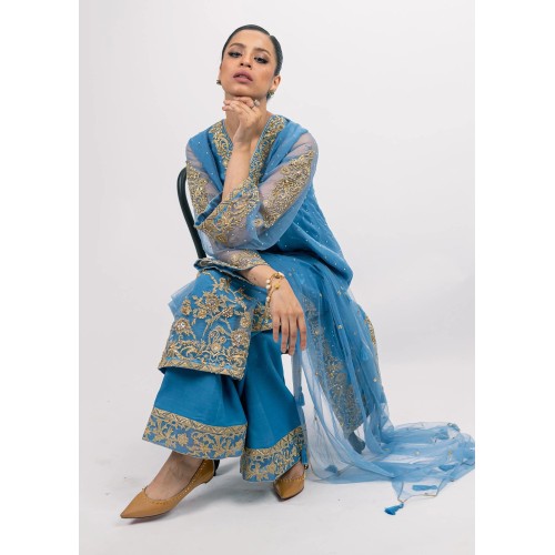 NCS Blue Magnolia Trousers Suit