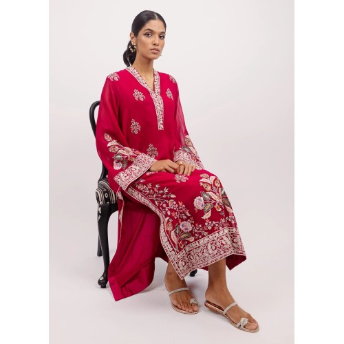 Crayola Red Magnolia Trousers Suit Crayola Red Magnolia Trousers Suit