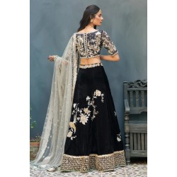 Black Magnolia Lehenga Choli