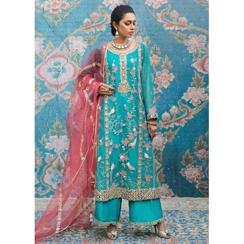 Dark Turquoise Magnolia Trousers Suit Dark Turquoise Magnolia Trousers Suit