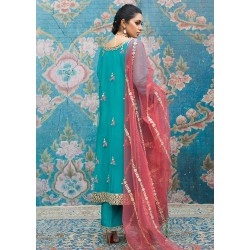 Dark Turquoise Magnolia Trousers Suit Dark Turquoise Magnolia Trousers Suit