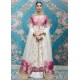 Mulberry and White Magnolia Gown