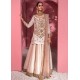 Ivory Pink Magnolia Lehenga