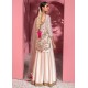 Ivory Pink Magnolia Lehenga