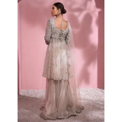 Off White Magnolia Peplum