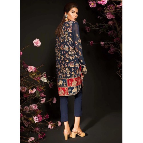 Navy Magnolia Party Wear
