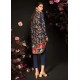 Navy Magnolia Party Wear