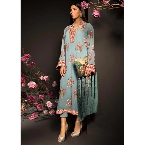 Light Blue Magnolia Party Wear