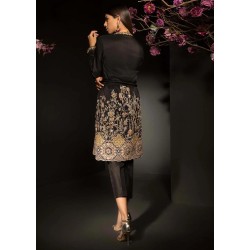 Black Magnolia Jacket and Capri Pants