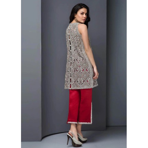 Gray Magnolia Trousers Suit