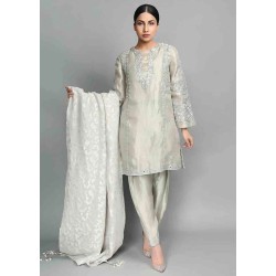 White Smoke Magnolia Shalwar Kameez