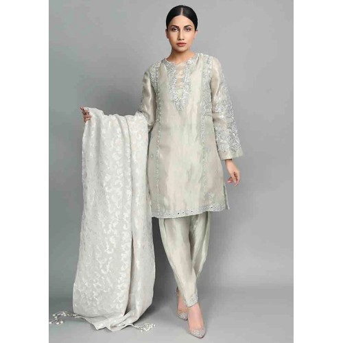White Smoke Magnolia Shalwar Kameez