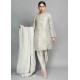 White Smoke Magnolia Shalwar Kameez