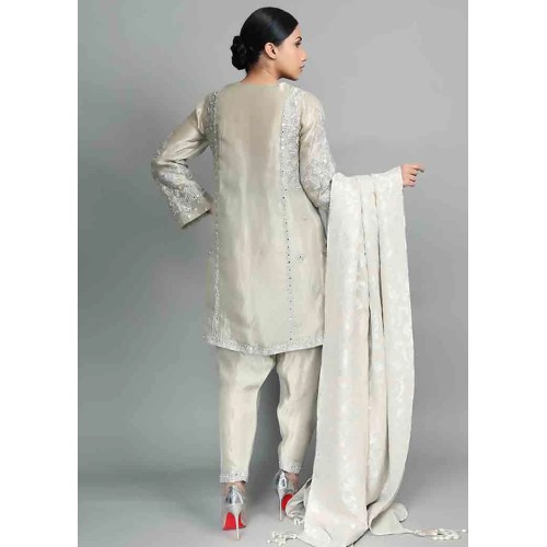 White Smoke Magnolia Shalwar Kameez