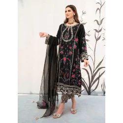 Black Magnolia Long Shirt and Trousers