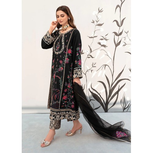 Black Magnolia Long Shirt and Trousers Black Magnolia Long Shirt and Trousers