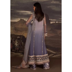 Lilac Luster and English Violet Magnolia Trousers Suit