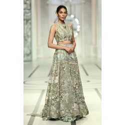 Green Ombre Julia Lehenga