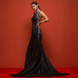 Black Syringa Dress Cum Jumpsuit